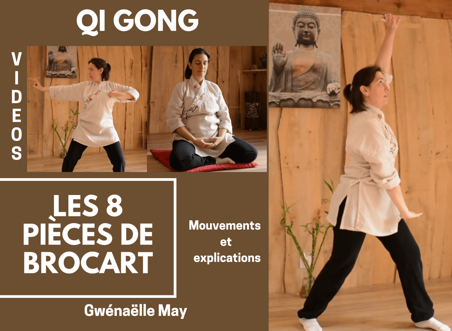 8 pièces de brocart